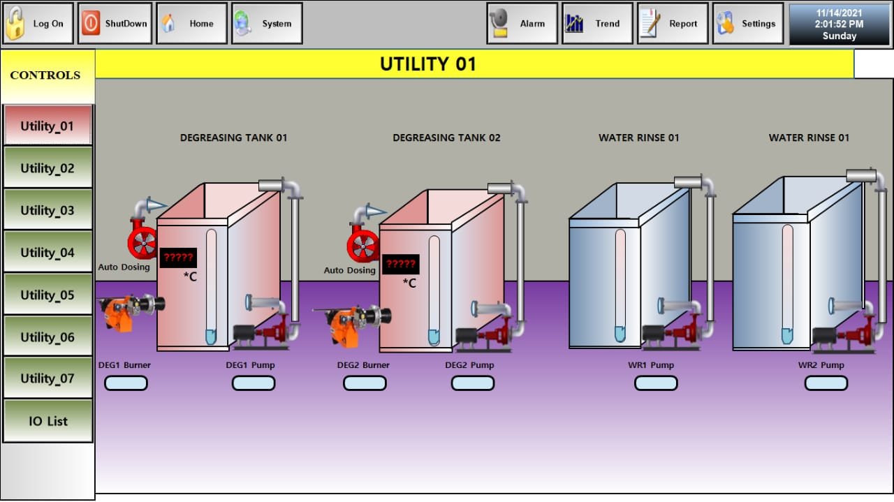 S.C.A.D.A Software set up by US Automation