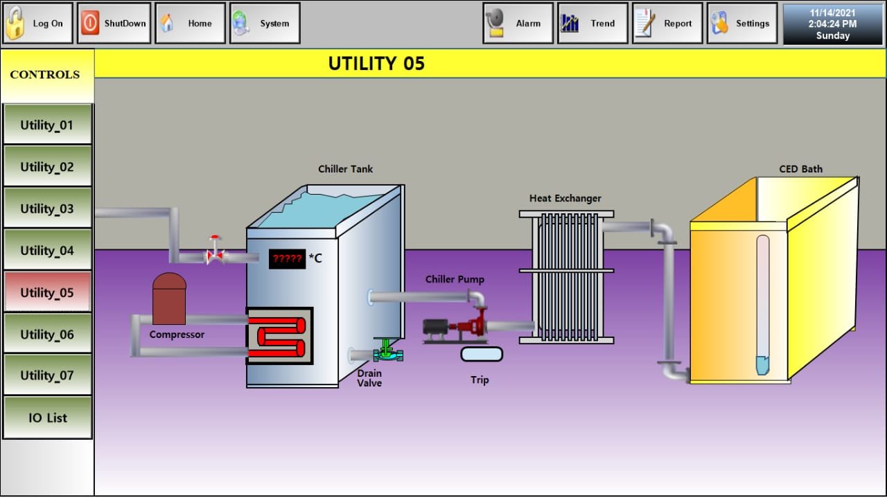 S.C.A.D.A Software set up by US Automation